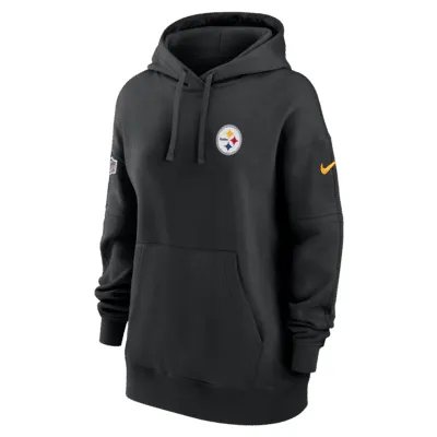 Nike Women's Sideline Club (NFL Cincinnati Bengals) Pullover Hoodie in Black, Size: 2XL | 00MW00A9A-E7V