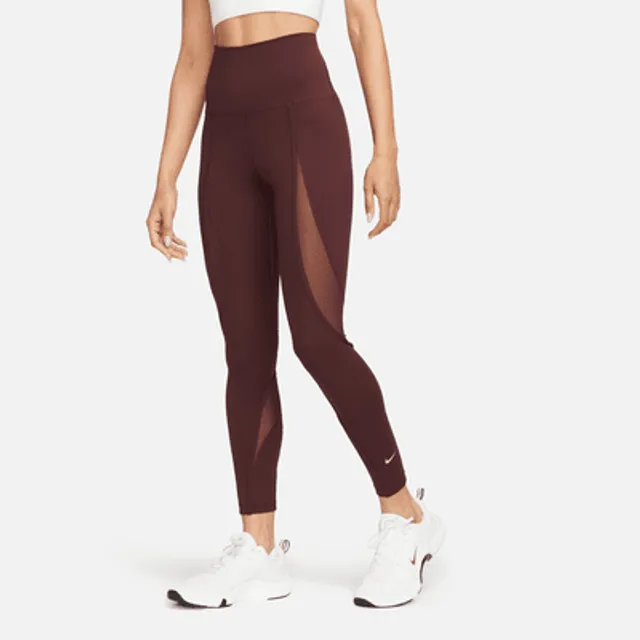 Nike One Women's Mid-Rise 7/8 Mesh-Panelled Leggings