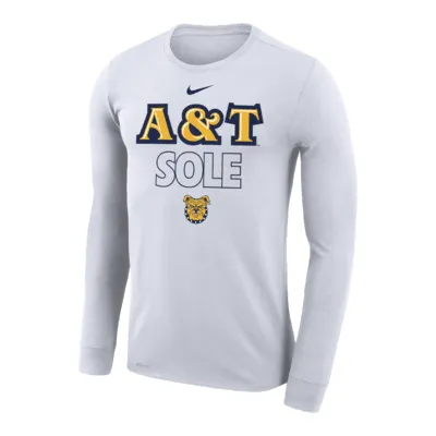 North Carolina A&T Aggies Bench Men's Nike Dri-FIT College Long-Sleeve T-Shirt. Nike.com