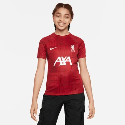Liverpool FC Academy Pro Big Kids' Nike Dri-FIT Pre-Match Soccer Top. Nike.com