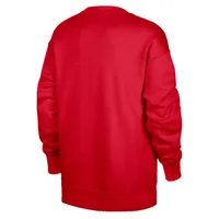 Georgia Club Fleece Women's Nike College Oversized Fit Crew-Neck Sweatshirt. Nike.com