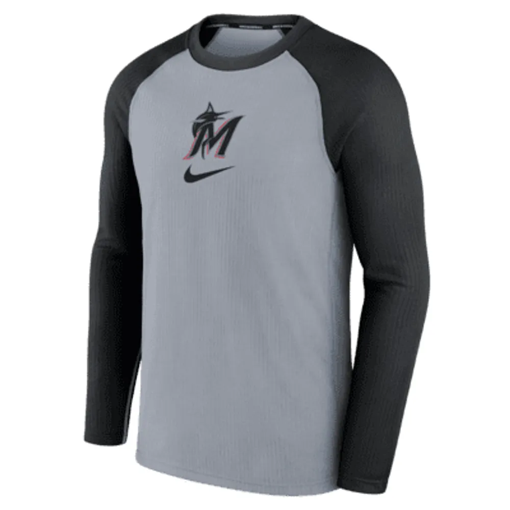 Men's Miami Marlins Nike Red City Connect Velocity Practice