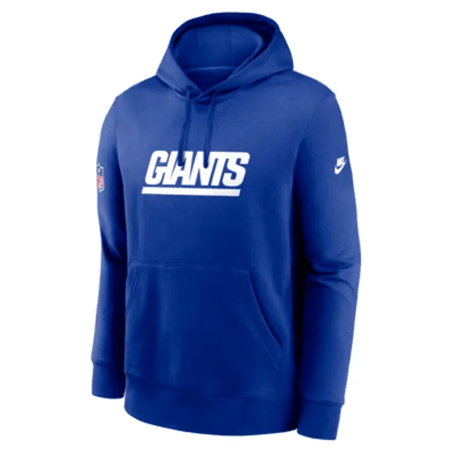 Nike Men's New York Giants Sideline Therma-FIT Pullover Hoodie - Blue - S Each