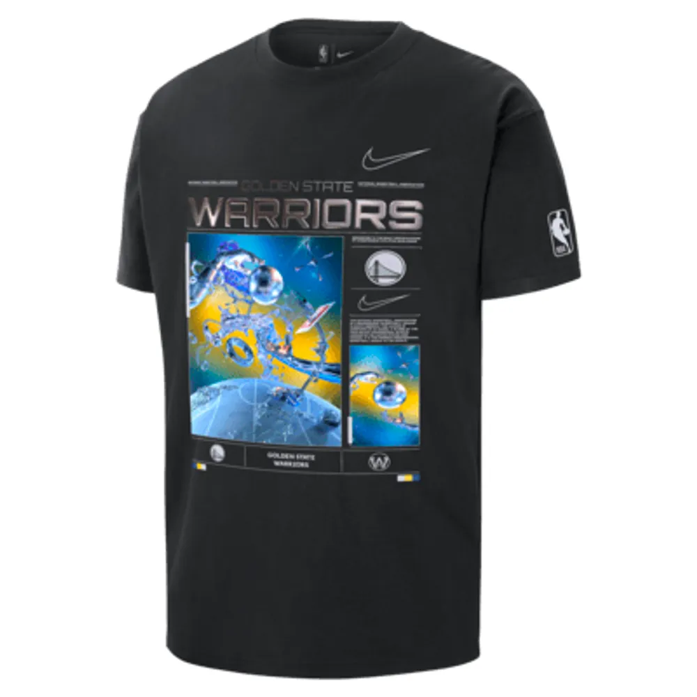 Golden State Warriors Courtside Men's Nike NBA Max90 T-Shirt. Nike.com