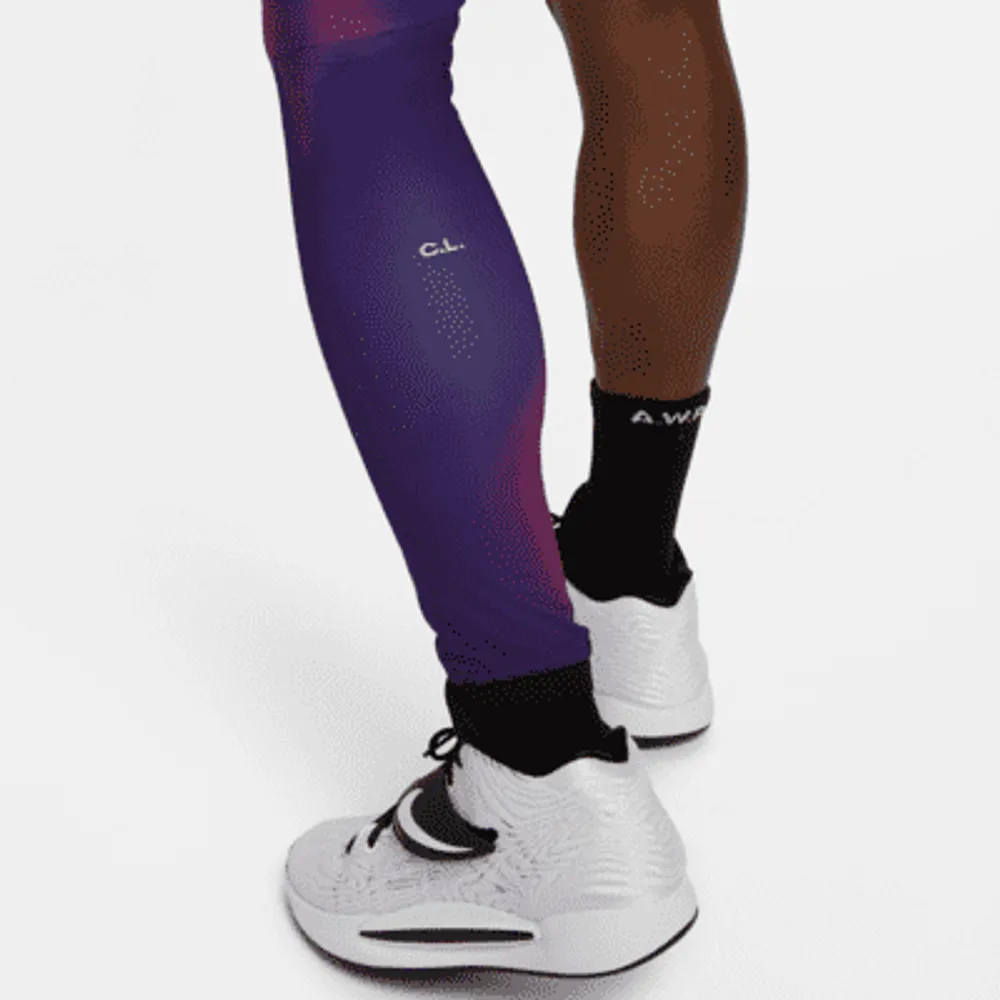 NOCTA Men's Single-Leg Printed Basketball Tights (Left). Nike.com