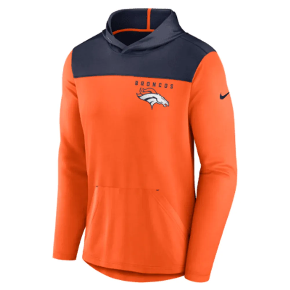 New Nike Denver Broncos White On-Field Apparel Hoodie Large