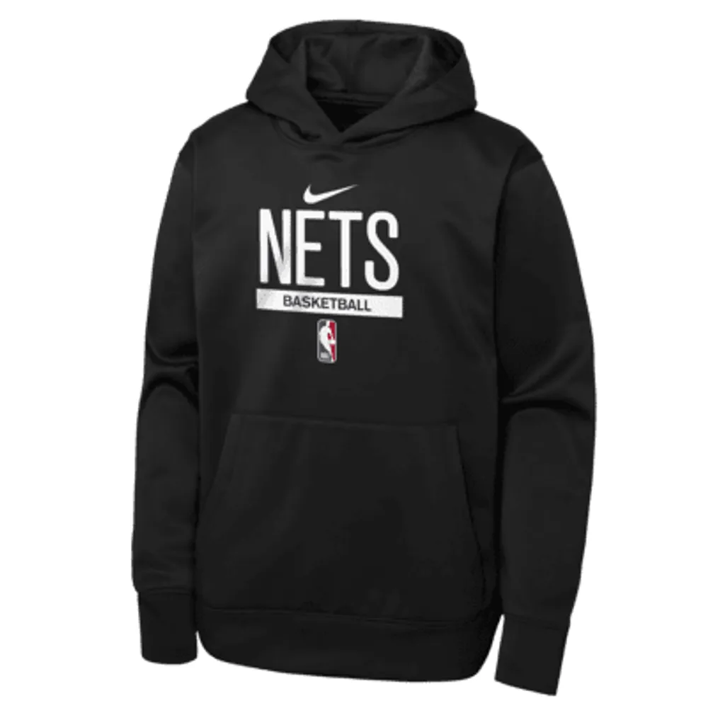 Nike Brooklyn Nets Spotlight Men's Dri-Fit NBA Pullover Hoodie Grey