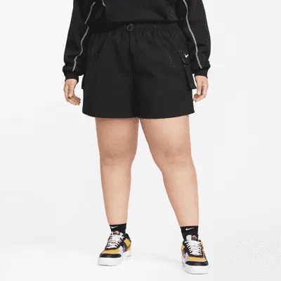 Nike Sportswear Women's Woven High-Rise Shorts (Plus Size). Nike.com