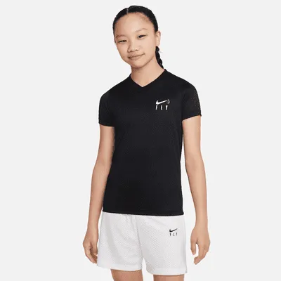 Nike Dri-FIT Fly Big Kids' (Girls') V-Neck T-Shirt. Nike.com