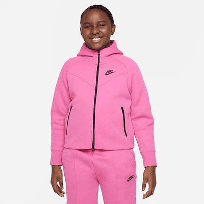 Nike Sportswear Tech Fleece Big Kids' (Girls') Full-Zip Hoodie. Nike.com