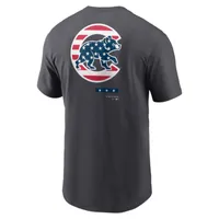 Chicago Cubs Americana Men's Nike MLB T-Shirt. Nike.com