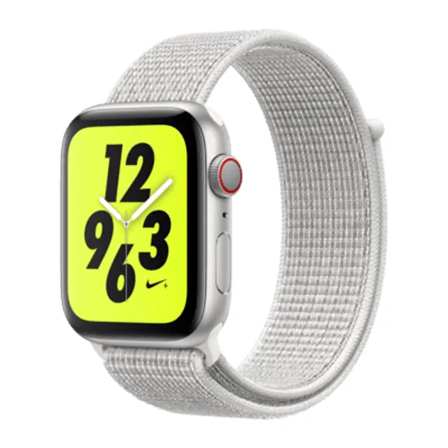 大内宿Apple Watch Nike+ Series4 GPScellular モデル44mmシルバー、アルミ スマートウォッチ本体