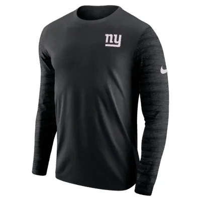 Tee-shirt à manches longues Nike Enzyme Pattern (NFL Giants) pour Homme. FR