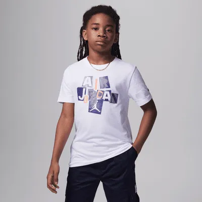 Air Jordan Cutout Tee Big Kids T-Shirt. Nike.com