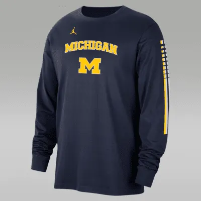 Michigan Men's Jordan College Long-Sleeve T-Shirt. Nike.com