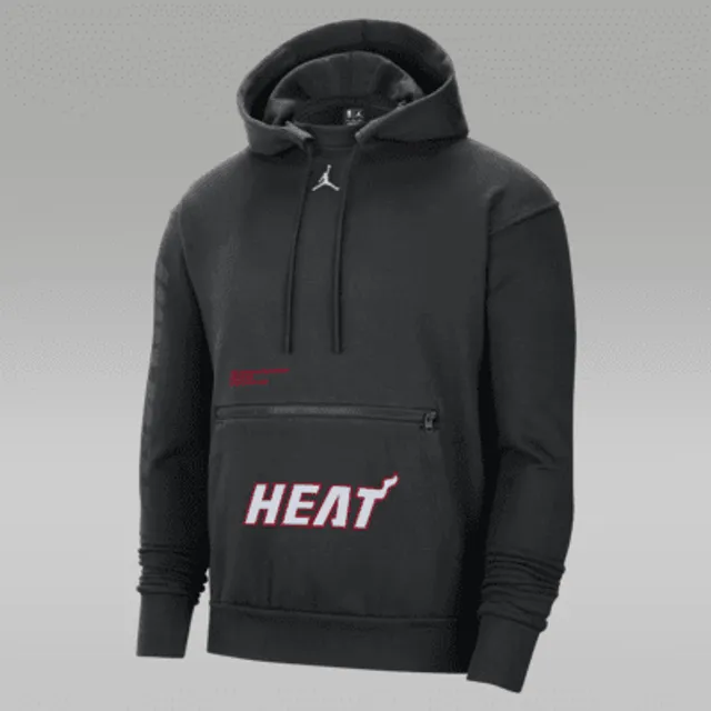 Nike Men's Miami Heat Black Logo Hoodie, Small