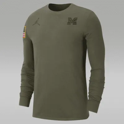 Michigan Men's Jordan College Long-Sleeve T-Shirt. Nike.com