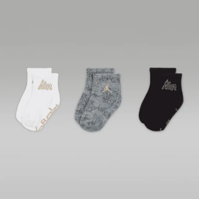 Black Nike Baby Gripper Socks 3 Pack Socks