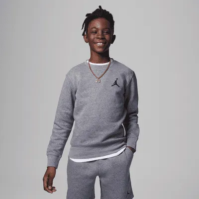Jordan MJ Essentials Waffle Knit Long Sleeve Tee Big Kids T-Shirt