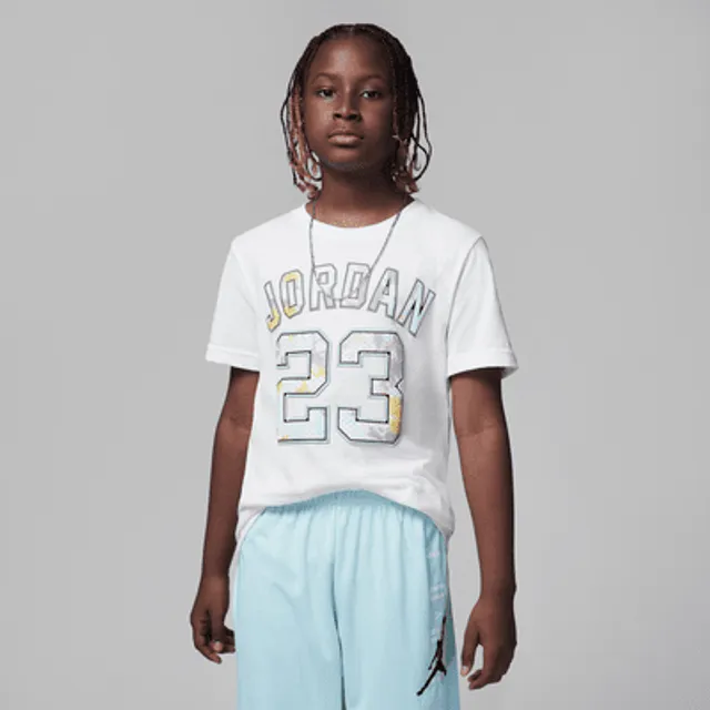 Jordan 23 Striped Jersey Big Kids Top