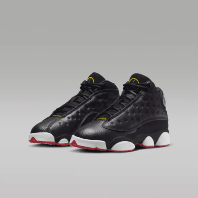 Air Jordan 13 Retro GG Big Kid's Shoes Black/White/Metallic Gold