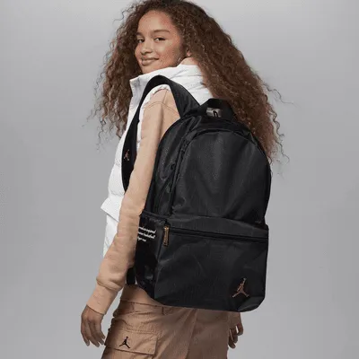 Jordan Black and Gold Backpack Backpack (19L). Nike.com