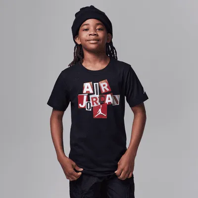 Air Jordan Cutout Tee Big Kids T-Shirt. Nike.com