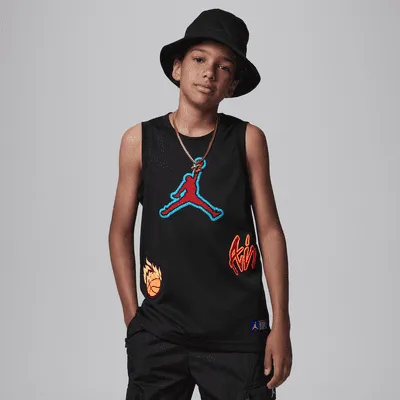 Jordan 23 Striped Jersey Big Kids Top