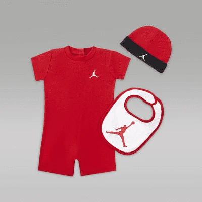 Jordan Jumpman Baby 3-Piece Romper Set. Nike.com