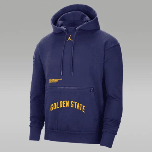 Nike Golden State Warriors Showtime Men's Nike Dri-FIT NBA Full-Zip Hoodie  Blue