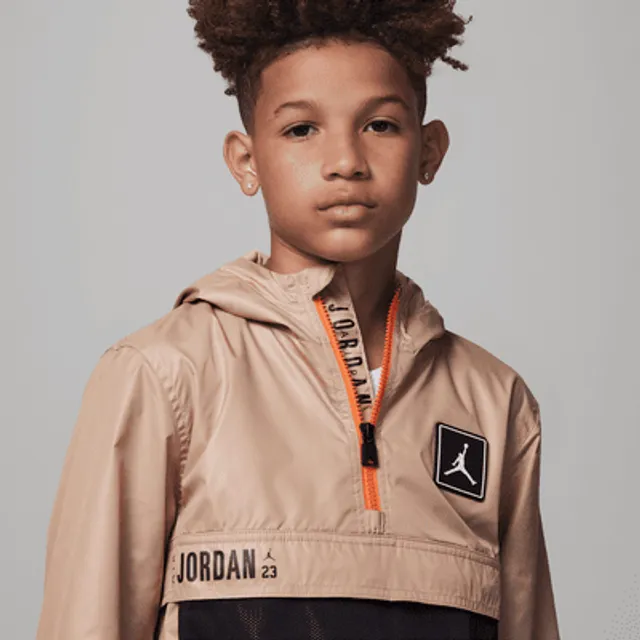Jordan Half-Zip Windbreaker Big Kids Jacket