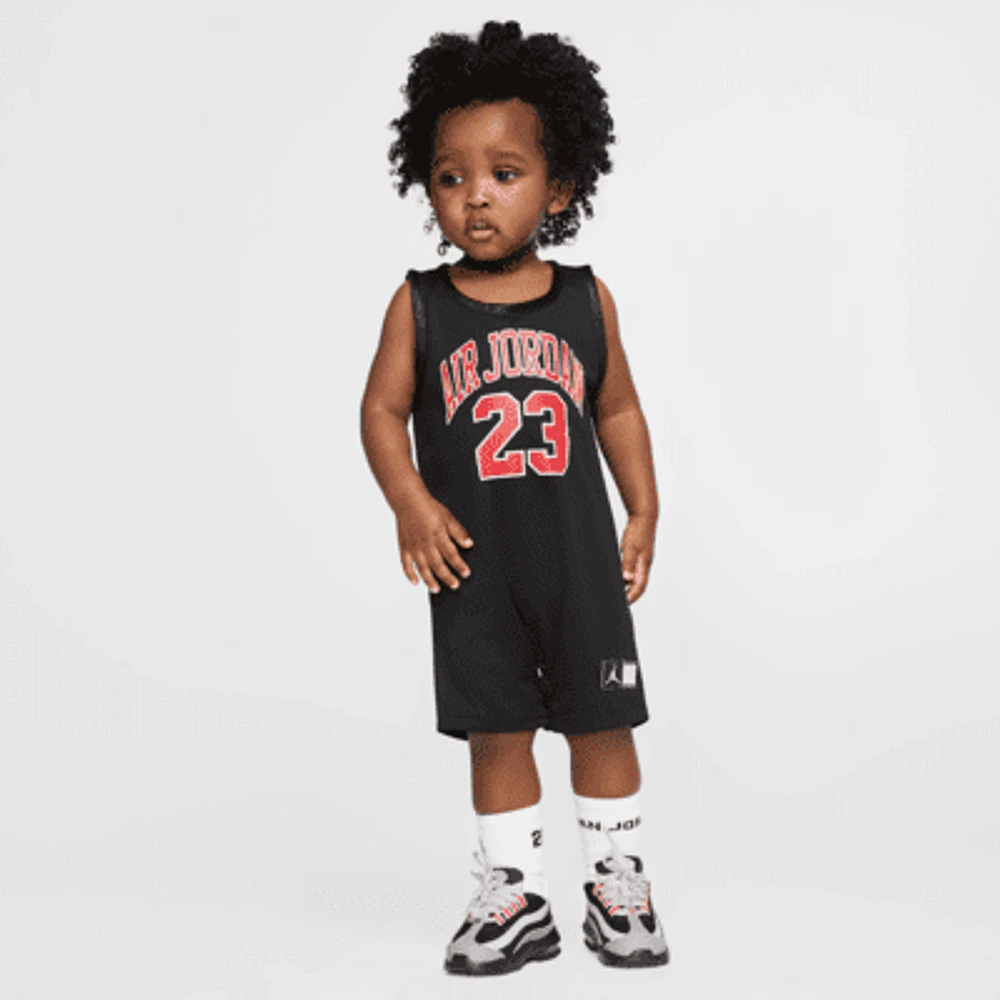 Jordan Baby (12-24M) Jersey Romper. Nike.com