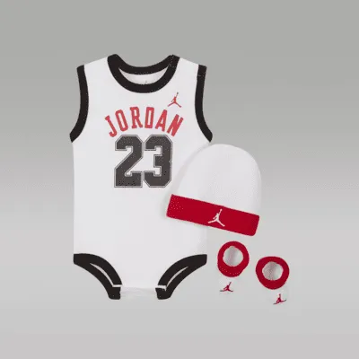 Ensemble body, bonnet et chaussons Jordan Jumpman pour Bébé. Nike FR