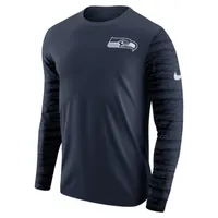 Tee-shirt à manches longues Nike Enzyme Pattern (NFL Seahawks) pour Homme. FR