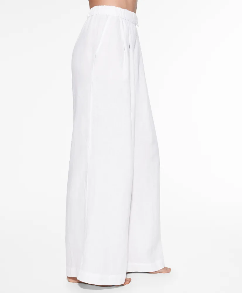 Pantalón tailored fit 100% lino