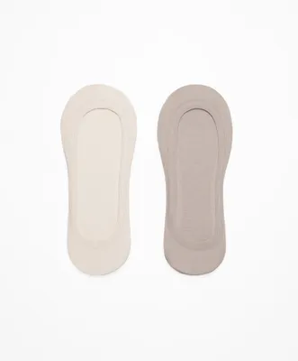 2 pares de calcetines invisibles con microfibra canalé low cut