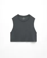 Camiseta crop con modal