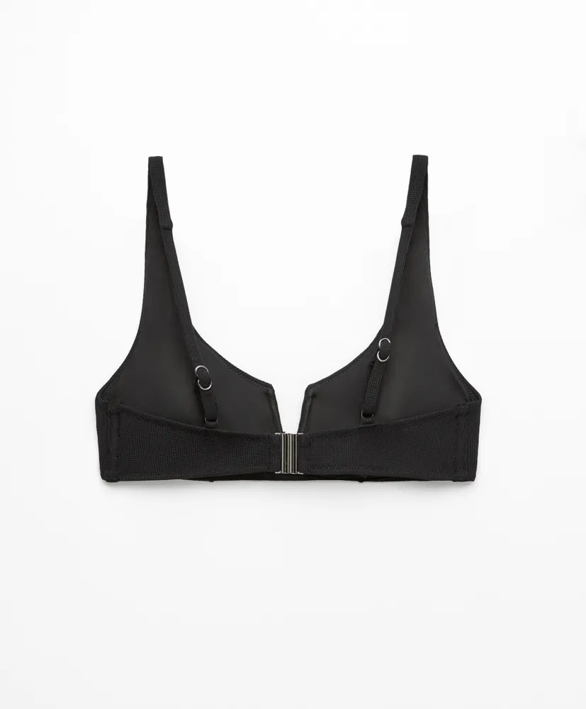 Bikini top halter piqu