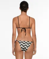 Bikini braguita media lazos crochet