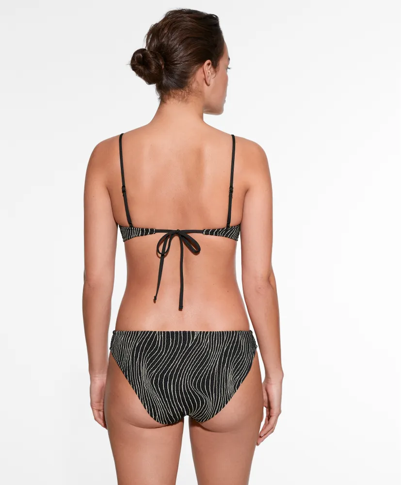 Bikini panti clásica jacquard ondas