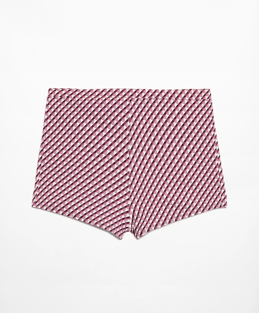 Panty de bikini hot pants estampado geométrico