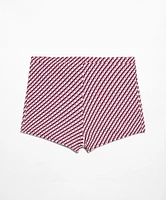 Panty de bikini hot pants estampado geométrico