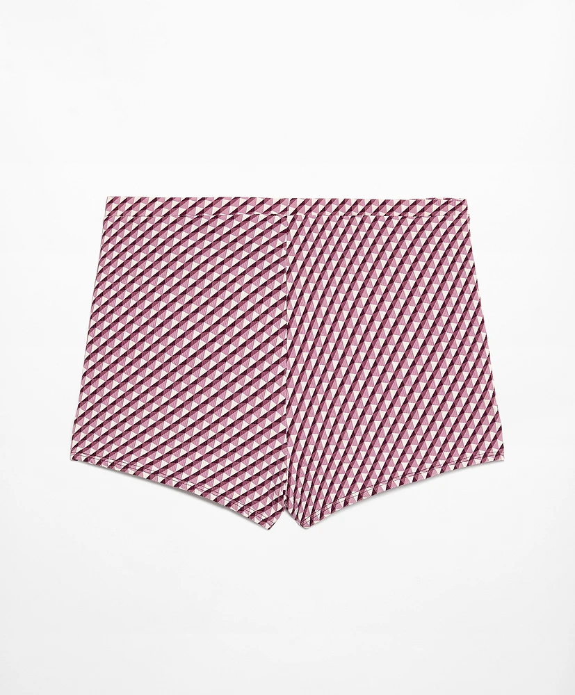 Panty de bikini hot pants estampado geométrico
