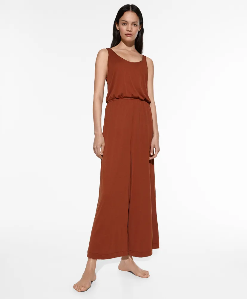 Jumpsuit midi mezcla modal