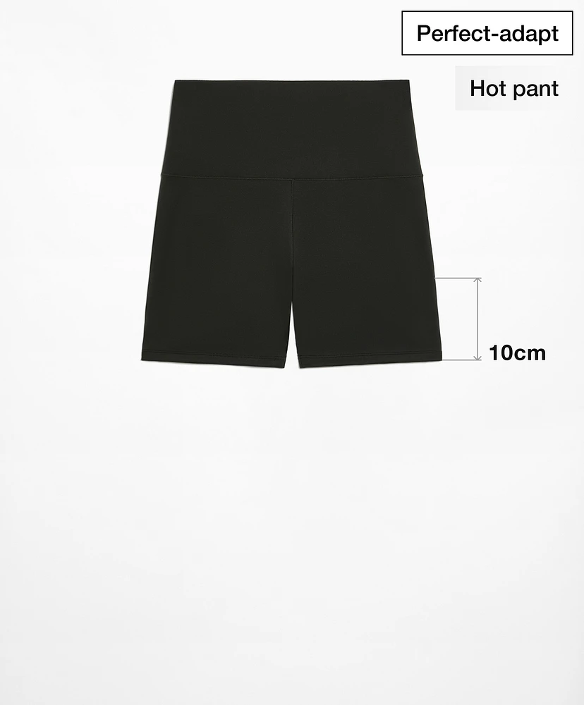 Leggings hot pants high rise perfect-adapt piping 10 cm