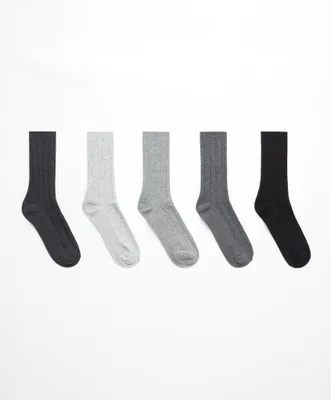 5 pares de calcetines classic con algodón trenzado