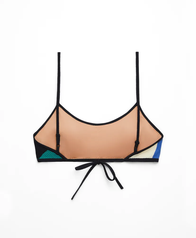 Bikini top intarsia