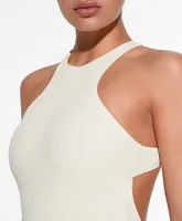 Traje de baño halter piqué