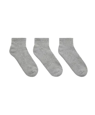 3 pares de calcetines quarter con algodón deportivos