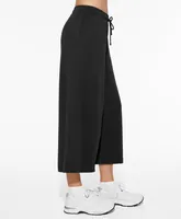 Pantalón crop wide leg con modal tacto suave